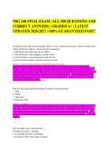 NSG 240 FINAL EXAM &vert; ALL 350 QUESTIONS AND&NewLine;CORRECT ANSWERS &vert; GRADED A&plus; &vert; LATEST&NewLine;UPDATED 2026&sol;2027 &vert; 100&percnt; GUARANTEED PASS&excl;&excl;&NewLine;