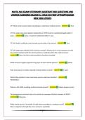 NAVTA AVA EXAM-VETERINARY ASSISTANT&vert;400 QUESTIONS AND VERIFIED ANSWERS&vert;GRADED A&plus;&vert;PASS ON FIRST ATTEMPT&vert;BRAND NEW 2026 UPDATE