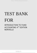 Test Bank for Introduction to Fund Accounting 4th Edition by Norvelle A&plus;