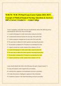 NUR170 &sol; NUR 170 Final Exam &lpar;Latest Update 2026&ndash;2027&rpar; &vert;&NewLine;Concepts of Medical-Surgical Nursing &vert; Questions & Answers &vert;&NewLine;100&percnt; Correct &vert; Graded A&plus; &ndash; Galen College 