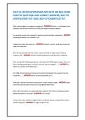 ASCP CG CERTIFICATION EXAM 2025 WITH 200 REAL EXAM &NewLine;PRACTICE QUESTIONS AND CORRECT ANSWERS&sol; ASCP CG &NewLine;CERTIFICATION TEST 2025&sol; ASCP CYTOGENETICS TEST