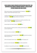 NCCCO MOBILE CRANE OPERATOR CERTIFICATION EXAM PREP &vert;150 QUESTIONS AND VERIFIED ANSWERS&vert;GRADED A&plus;&vert;PASS ON FIRST ATTEMPT&vert;BRAND NEW 2026 UPDATE
