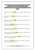 NCCCO MOBILE CRANE OPERATOR EXAM 2026&lpar;SITE OPERATIONS AND LOAD CHARTS&rpar;&vert;100&plus; QUESTIONS AND VERIFIED ANSWERS&vert;GRADED A&plus;&vert;PASS ON FIRST ATTEMPT&vert;BRAND NEW 2026 UPDATE