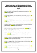 NCCCO TOWER CRANE TEST&vert; QUESTIONS AND VERIFIED ANSWERS&vert;GRADED A&plus;&vert;PASS ON FIRST ATTEMPT&vert;BRAND NEW 2026 UPDATE