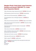 Meaghan Piretti&rsquo;s Study Guide&colon; Image Production &NewLine;Questions and Answers 2026&sol;2027 &vert; A&plus; Grade &NewLine;Exam Preparation Material 