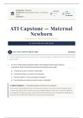 ATI Capstone Maternal Newborn Final Examination 2026&sol;2027 &vert; Actual Exam &vert; Verified Answers & Detailed Rationales &vert; NGN Nursing Review &vert; Grade A Study Guide