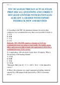 NYC DCAS ELECTRICIAN ACTUAL EXAM&NewLine;PREP 2026 ALL QUESTIONS AND CORRECT&NewLine;DETAILED ANSWERS WITH RATIONALES&NewLine;ALREADY A GRADED WITH EXPERT&NewLine;FEEDBACK &vert;NEW AND REVISED 