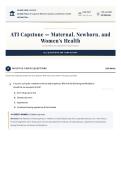 ATI Capstone Maternal&comma; Newborn&comma; and Women&rsquo;s Health Examination 2026&sol;2027 &vert; Actual Exam &vert; Verified Answers & Detailed Rationales &vert; NGN Nursing Review &vert; Grade A Study Guide