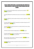 NCCCO TOWER CRANE EXAM &vert; 100 QUESTIONS AND VERIFIED ANSWERS&vert;GRADED A&plus;&vert;PASS ON FIRST ATTEMPT&vert;BRAND NEW 2026 UPDATE