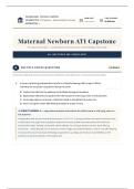 Maternal Newborn ATI Capstone Pre-Assessment Examination 2026&sol;2027 &vert; Actual Exam &vert; Verified Answers & Detailed Rationales &vert; NGN Nursing Review &vert; Grade A Study Guide