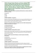 Pediatric Nursing Practice Questions and Answers Updated 2026 &vert; Complete Child Health Nursing Study Guide with Verified Questions&comma; Detailed Rationales&comma; Growth & Development&comma; Pediatric Respiratory Disorders&comma; Infectious Diseases&comma; Congenital Conditions&comma; Flui