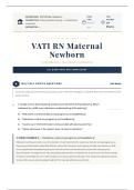 VATI RN Maternal Newborn Comprehensive Assessment 2026&sol;2027 &vert; Actual Exam &vert; Verified Answers & Detailed Rationales &vert; NGN Nursing Review &vert; Grade A Study Guide
