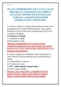 RN ATI COMPREHENSIVE EXIT ACTUAL EXAM&NewLine;PREP 2026 ALL QUESTIONS AND CORRECT&NewLine;DETAILED ANSWERS WITH RATIONALES&NewLine;ALREADY A GRADED WITH EXPERT&NewLine;FEEDBACK &vert;NEW AND REVISED&NewLine;