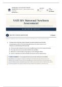 VATI RN Maternal Newborn Assessment Comprehensive Examination 2026&sol;2027 &vert; Actual Exam &vert; Verified Answers & Detailed Rationales &vert; NGN Nursing Review &vert; Grade A Study Guide