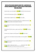 NCCCO LATTICE BOOM CRAWLER CRANE TEST &vert; QUESTIONS AND VERIFIED ANSWERS&vert;GRADED A&plus;&vert;PASS ON FIRST ATTEMPT&vert;BRAND NEW 2026 UPDATE