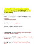Chamberlain BIOS 251 Exam 1 Questions and&NewLine;Answers - Latest Update 2026&sol;2027 &vert; Graded A&plus;&NewLine;&lpar;100&percnt; Correct&rpar; 