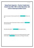  &NewLine;Smog Check Inspector &semi; Practice Exam&vert; Latest &NewLine;Actual Exam With 100&percnt; Verified Questions And &NewLine;Correct Answers&vert; Excellent Scores