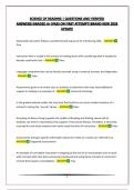 SCIENCE OF READING &vert; QUESTIONS AND VERIFIED ANSWERS&vert;GRADED A&plus;&vert;PASS ON FIRST ATTEMPT&vert;BRAND NEW 2026 UPDATE