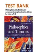 TEST BANK Philosophies and Theories for Advanced Nursing Practice 4th Edition by Butts & Rich&vert;&vert;ISBN 978-1284228823&vert;&vert;All Chapters 1-26 Chapters Covered&comma; Verified Latest Newest 2026 Edition&NewLine;