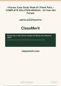 i-Human Case Study Week -7 &lpar;Flank Pain&rpar; &ndash; COMPLETE SOLUTION MANUAL &lowbar; 33-Year
