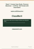 Week 7 i human Case Study&lowbar; Florence Blackman &ndash; A 49Year- Old Female with Intermi