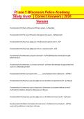 Ph &NewLine;ase 1 Wisconsin Police Academy &NewLine;Study Guide &NewLine;&vert; Correct Answers &vert; 2026 &NewLine;Version 