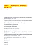 QMAP LICENSE QUESTIONS AND ANSWERS