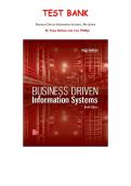 Business Driven Information Systems&comma; 9th Edition &mdash;  by Paige Baltzan and Amy Phillips &mdash; Complete Test Bank &lpar;Ch&period; 1-9&rpar;