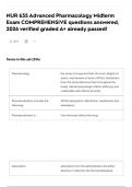 NUR 635 Advanced Pharmacology Midterm Exam COMPREHENSIVE questions answered&comma; 2026 verified graded A&plus; already passed&excl;
