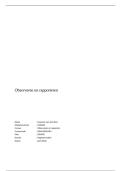 Observatierappport &vert; Observeren en rapporteren &vert; Hogeschool Rotterdam &vert; 2025&sol;26
