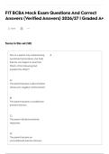 FIT BCBA Mock Exam Questions And Correct Answers &lpar;Verified Answers&rpar; 2026&sol;27 &vert; Graded A&plus;