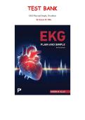 Test Bank for EKG Plain and Simple&comma; 5th edition by Karen Ellis&comma; Chapter 1-18 &vert; All Chapters