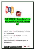 NUR 631 Pathophysiology Exam 2026 &vert; 300&plus; Practice Questions and Already Graded A&plus; Answers &vert; Cellular Physiology&comma; Endocrine Disorders&comma; Hematology&comma; Genetics&comma; Neurology & Immunology