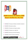 ASAM Criteria 4th Edition Practice Questions & Answers &lpar;30&plus; Questions&rpar; &vert; Addiction Counseling & Substance Use Disorder Treatment Guide &vert; ASAM Levels of Care&comma; Clinical Assessment & Treatment Planning