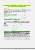 MedSurg 101 Oxygenation & Respiratory Complications Test Bank Questions with Solutions&period;