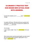 CA BRANCH 3 PRACTICE TEST &NewLine;2026 BRAND NEW ACTUAL EXAM &NewLine;WITH ANSWERS&period; 