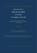 MGT 6655 QUIZ 4 &vert; QUESTIONS AND ANSWERS &vert; 2026 UPDATE &vert; WITH COMPLETE SOLUTIONS - GEORGIA INSTITUTE OF TECHNOLOGY&period;