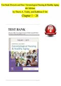 Test Bank&colon; Ebersole and Hess' Gerontological Nursing & Healthy Aging &lpar;6th Edition&rpar; &ndash; Touhy & Jett &vert; Complete Practice Questions
