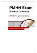 LMR 2 - Last Minute Review for PMHNP Exam ANCC  All Updated & Verified 2026