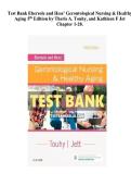 Test Bank&colon; Ebersole and Hess' Gerontological Nursing & Healthy Aging &lpar;5th Edition&rpar; &ndash; Touhy & Jett &vert; Complete Practice Questions