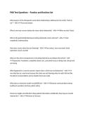 PNR Test Questions &ndash; Practice and Revision Set