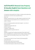InsTX-PersPC55 Personal Lines Property&NewLine;& Casualty &lpar;English&rpar; Exam Questions and&NewLine;Answers with complete