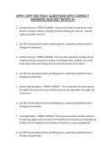 APPA CEFP SECTION 1 QUESTIONS WITH CORRECT ANSWERS 2026-2027 RATED A&plus;&period;
