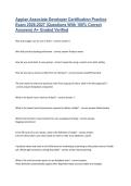 Appian Associate Developer Certification Practice Exam 2026-2027 &lpar;Questions With 100- Correct Answers&rpar; A&plus; Graded Verified&period;pdf&NewLine;&NewLine;
