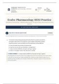 Evolve Pharmacology HESI Practice Examination 2026&sol;2027 Test Bank with Verified Answers and Detailed Rationales Grade A