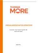 Medialandschap & strategie &vert; Communicatie &vert; Thomas More &vert; 2025&sol;26