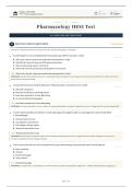 Pharmacology HESI Test Complete Examination 2026&sol;2027 Test Bank with Verified Answers and Detailed Rationales Grade A