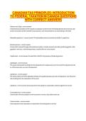 CANADIAN TAX PRINCIPLES&semi; INTRODUCTION TO FEDERAL TAXATION IN CANADA QUESTIONS WITH CORRECT ANSWERS&NewLine;