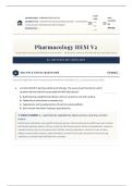 Pharmacology HESI V2 Comprehensive Drug Classification Review 2026&sol;2027 Study Guide with Verified Answers and Detailed Rationales Grade A