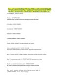 AQA GCSE CHEMISTRY SEPARATION TECHNIQUES QUESTIONS WITH CORRECT ANSWERS 2026-2027&period;pdf&NewLine;&NewLine;